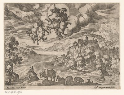 Paesaggio con la caduta di Fetonte da Antonio Tempesta