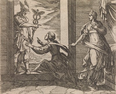 Mercurio trasforma Aglauro in pietra da Antonio Tempesta
