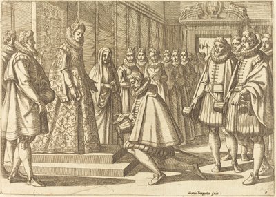 Filippo di Spagna davanti a Margherita d
