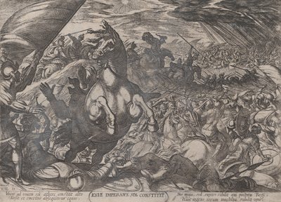 Giosuè ordina al sole di fermarsi (dettaglio) da Antonio Tempesta