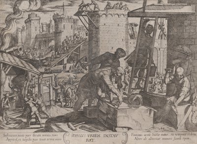 Tavola 24: Gli Israeliti Ricostruiscono le Mura di Gerusalemme, da 