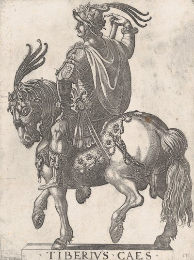 Tavola 3: Imperatore Tiberio a cavallo, da 