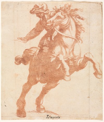 Cavallo impennato e cavaliere da Antonio Tempesta