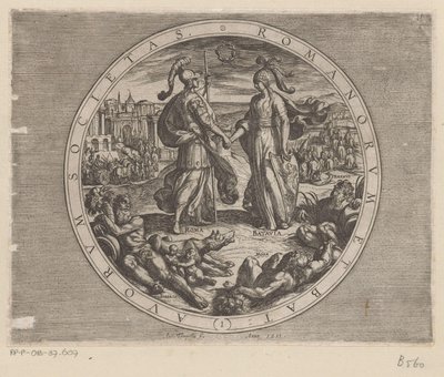Roma e Batavia si stringono la mano da Antonio Tempesta