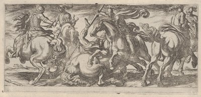 Sei Cavalieri in Combattimento, da Scene di Battaglia I, ca. 1590-1630 da Antonio Tempesta