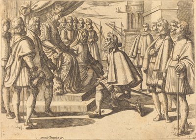 Duca spagnolo davanti a Margherita d
