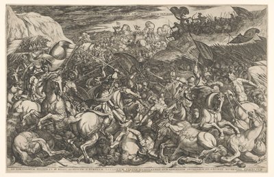 Battaglia tra gli Israeliti e gli Amaleciti da Antonio Tempesta