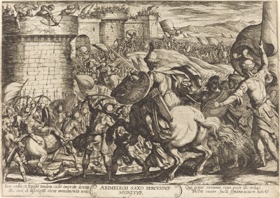 La morte di Abimelech da Antonio Tempesta