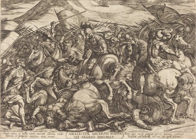 La sconfitta degli Amalechiti da parte degli Ebrei da Antonio Tempesta
