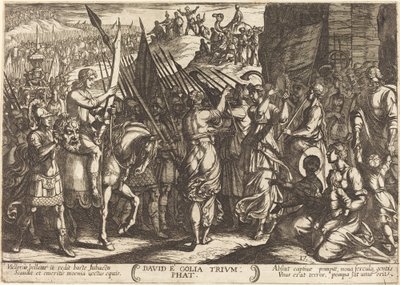 Il trionfo di Davide su Golia da Antonio Tempesta