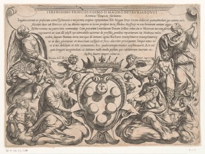 Frontespizio con dedica e stemma di Cosimo II de