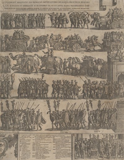 Trionfo di un imperatore romano lato sinistro, 1603 da Antonio Tempesta