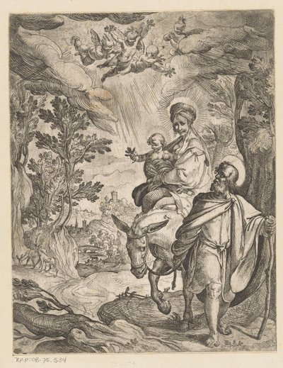 Fuga in Egitto da Antonio Tempesta
