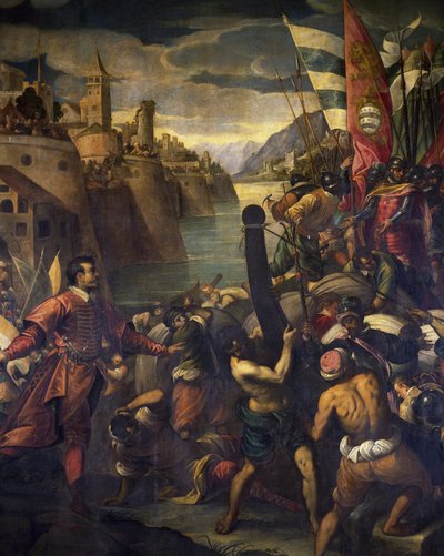 Veneziani e crociati alla conquista di Tiro da Antonio Vassilacchi