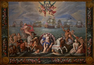 Giorgio, Principe di Danimarca (dettaglio dalla Sala del Disegno della Regina) da Antonio Verrio