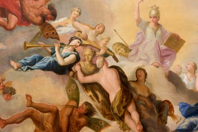 Minerva circondata dalle Arti e dalle Scienze, dettaglio dalla Casa dei Banchetti da Antonio Verrio