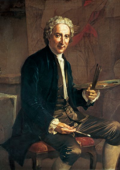 Ritratto di Antoni Viladomat i Manalt (1678-1755), pittore spagnolo da Antonio Viladomat