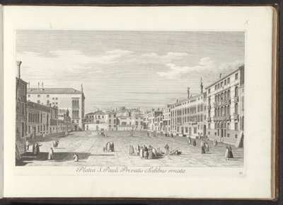 Veduta di Campo San Polo a Venezia da Antonio Visentini