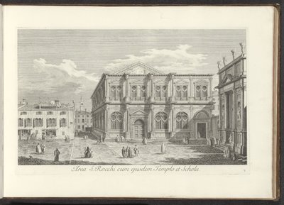 Veduta di Campo San Rocco a Venezia da Antonio Visentini