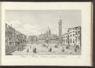 Veduta di Campo Santa Maria Formosa a Venezia da Antonio Visentini