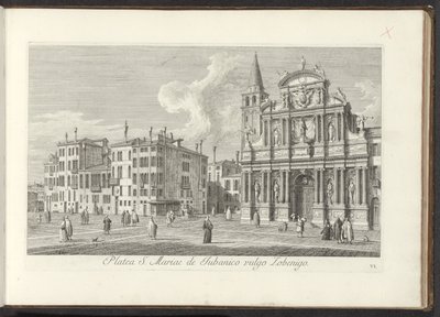 Vista di Campo Santa Maria Zobenigo a Venezia da Antonio Visentini
