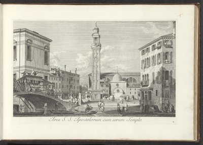 Veduta di Campo dei Santi Apostoli a Venezia da Antonio Visentini