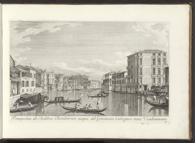 Veduta del Canal Grande, Palazzo Bembo e Palazzo Vendramin-Calergi a Venezia da Antonio Visentini
