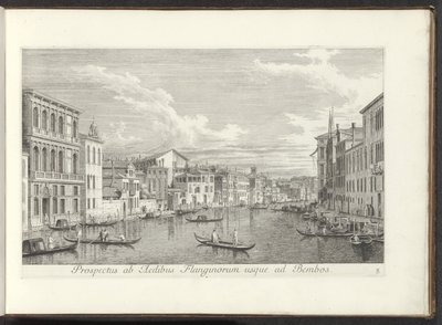 Veduta del Canal Grande e Palazzo Flangini, Venezia da Antonio Visentini