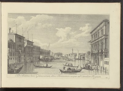 Vista del Canal Grande e Palazzo Vendramin-Calergi a Venezia da Antonio Visentini