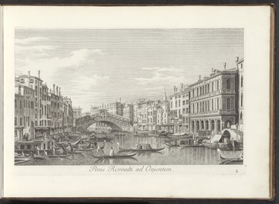 Veduta del Canal Grande e del Ponte di Rialto a Venezia da Antonio Visentini