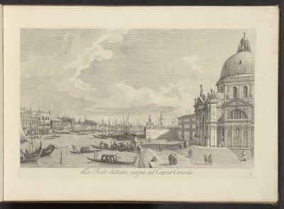 Vista del Canal Grande e della Santa Maria della Salute a Venezia da Antonio Visentini