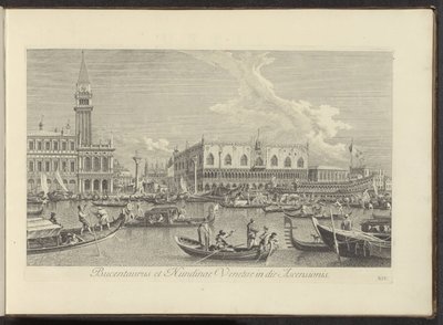 Veduta del Canal Grande a Venezia con il Bucintoro del doge da Antonio Visentini