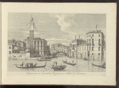 Veduta del Cannaregio e Palazzo Labia a Venezia da Antonio Visentini
