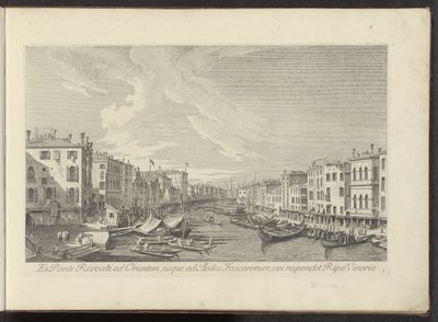 Vista dal Ponte di Rialto sul Canal Grande a Venezia da Antonio Visentini