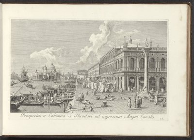 Angolo di Piazza San Marco con la Biblioteca Marciana da Antonio Visentini