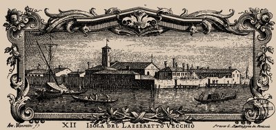 Isolario veneto, XII. Isola del Lazzaretto Vecchio, 1777 da Antonio Visentini