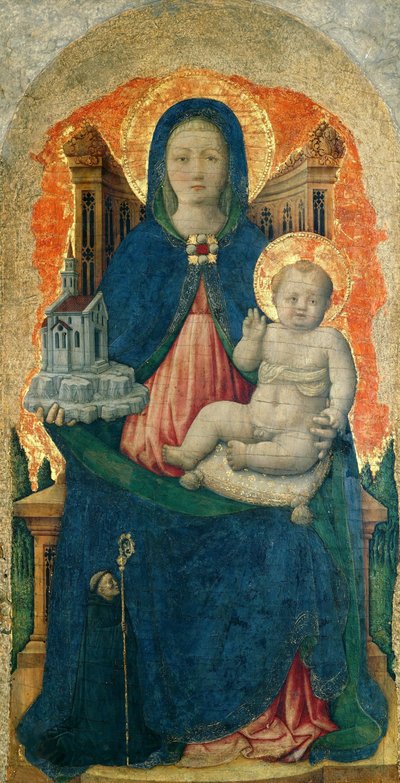 La Vergine e il Bambino in trono dal Polittico di Praglia, c. 1448 da Antonio Vivarini