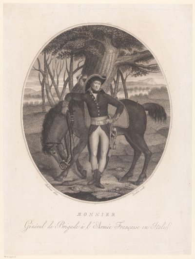 Ritratto di un uomo sconosciuto con un cavallo (Monnier) da Antonio Zecchin