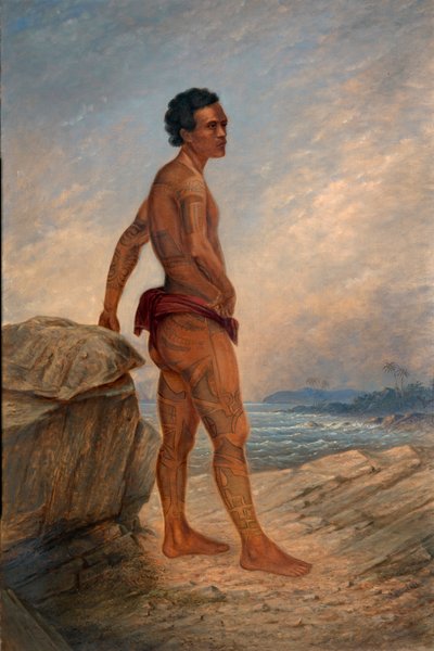 Uomo melanesiano, ca. 1890-1899 da Antonio Zeno Shindler