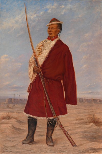 Uomo tibetano, ca. 1893 da Antonio Zeno Shindler