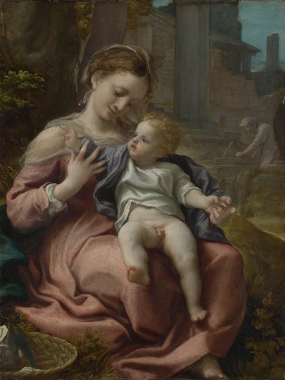 La Madonna del Cestino, ca 1524 da Antonio da Correggio
