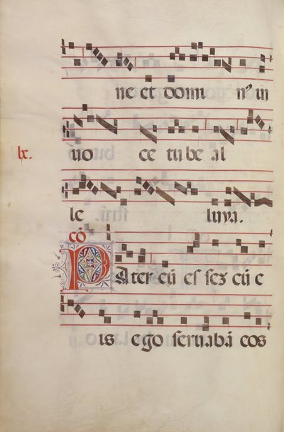 Iniziale decorata P da Antonio da Monza