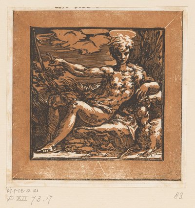 Giovanni Battista nel deserto da Antonio da Trento