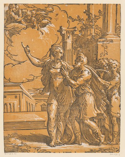 Imperatore Augusto e la Sibilla Tiburtina da Antonio da Trento