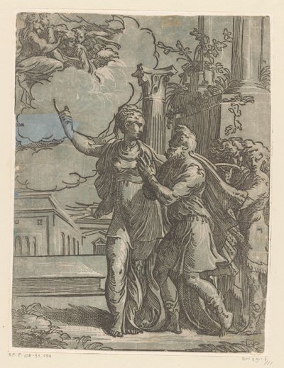 Imperatore Augusto e la Sibilla Tiburtina da Antonio da Trento