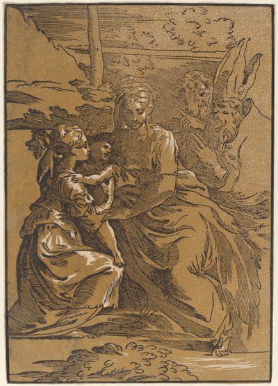La Sacra Famiglia con Due Santi da Antonio da Trento