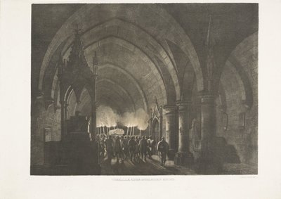 Portatori di torce in chiesa da Antonio de Pian