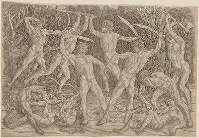 Battaglia dei Nudi, 1470s-80s da Antonio Pollaiuolo