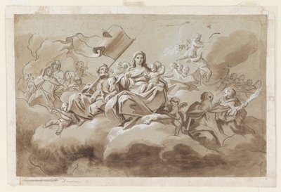 La Vergine e il Bambino circondati da santi da Antonio di Dominici