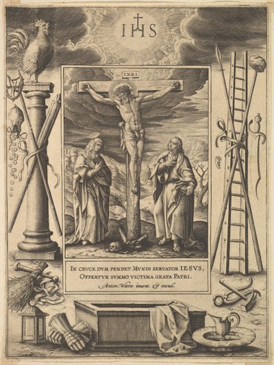 Cristo sulla croce da Antonius Wierix
